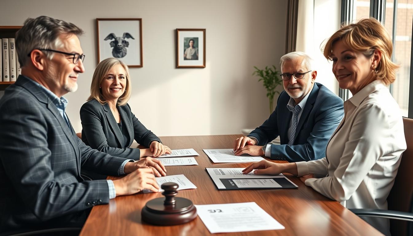 Family elder care planning discussion